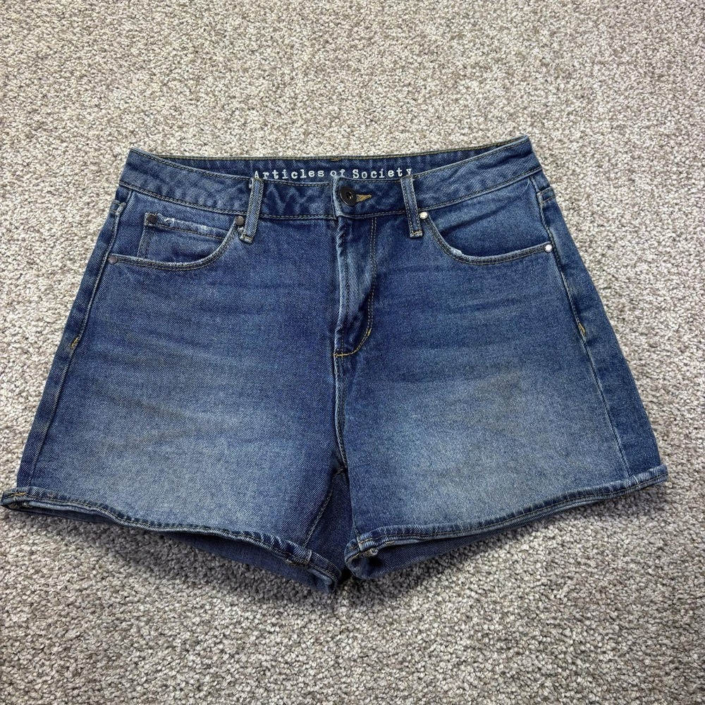 Articles Of Society Womens 25 Blue Denim Cutoff Shorts Sunny Crest 6100TQ3-938E